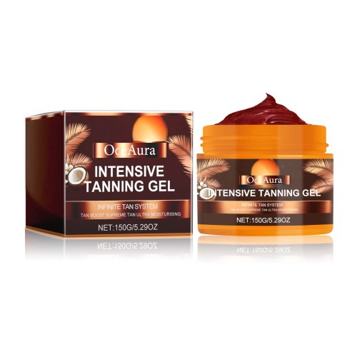 OceAura Intensive Tanning Gel, Sun Free Black Summer Beach Natural Wheat - Colored Moisturizing Body Care - 5 - CJ