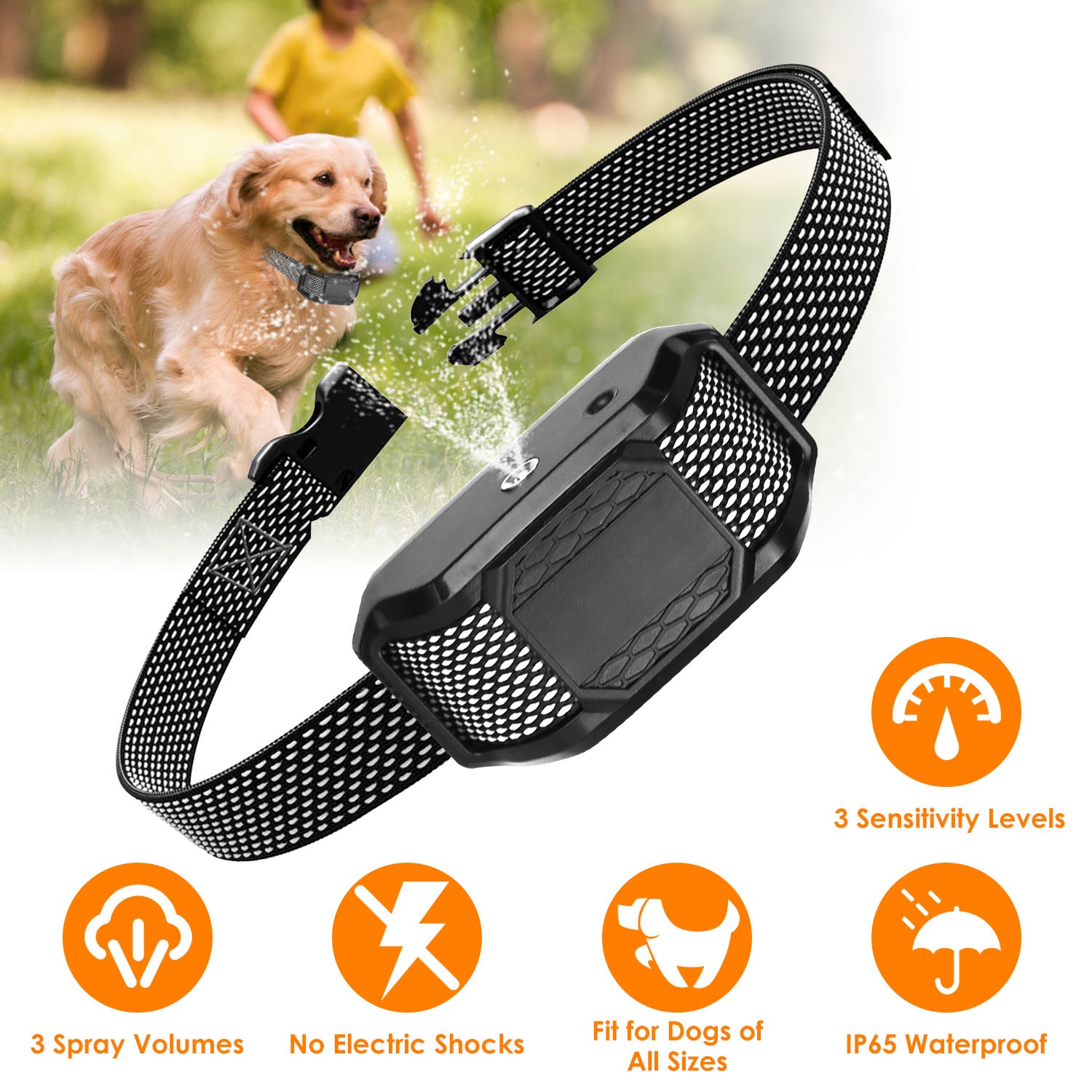 1Pc Citronella Bark Collar For Dogs Spray Bark Collar Anti Barking Control For Small Medium Large Dogs IP65 Waterproof No Electric Shocks - 5 - CJ