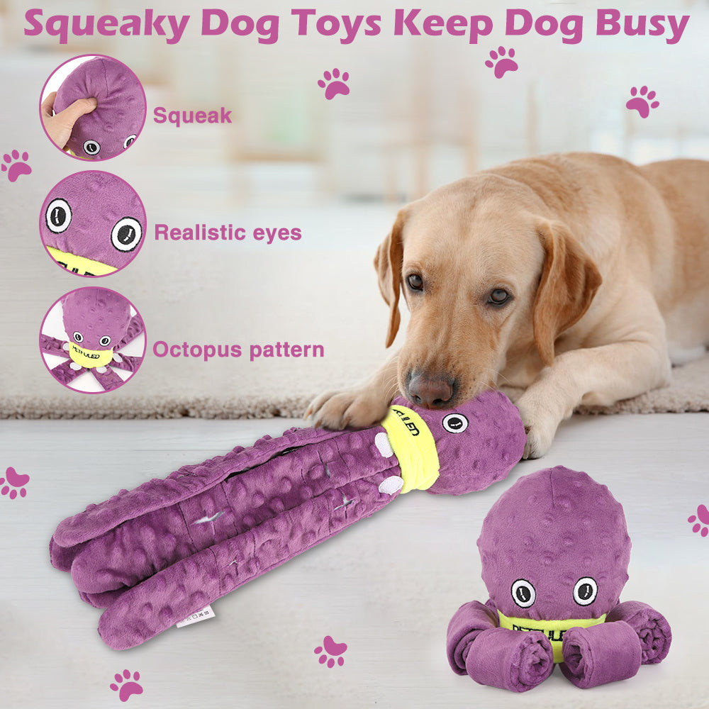 Dog Snuffle Toy Dog Plush Octopus Toys, Dog Puzzle Games Interactive Puppy Toys Chew Toys Slow Feeding Games