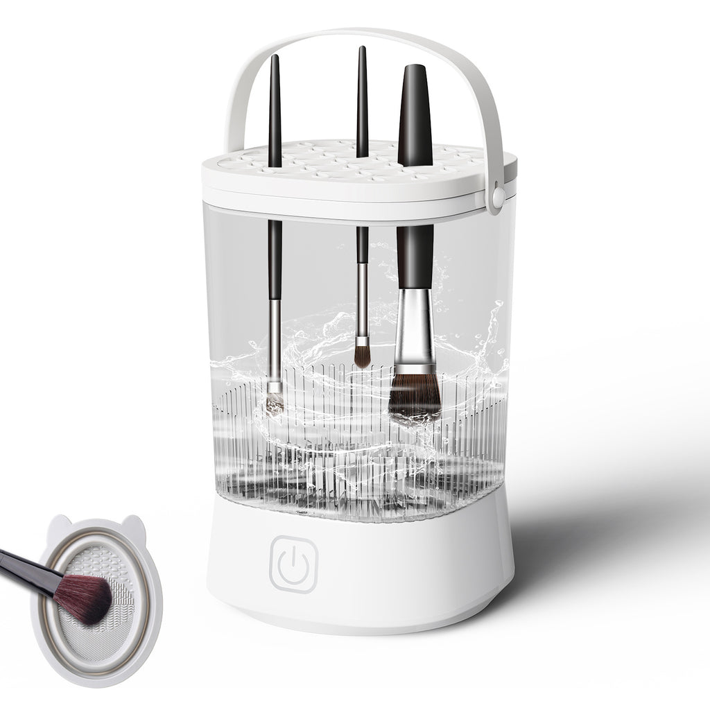 Electric Makeup Brush Cleaner - 9000 RPM Makeup Brush Cleaning Machine, Waterproof Automatic Makeup Brush Cleaner For Makeup Sponges And Brushes