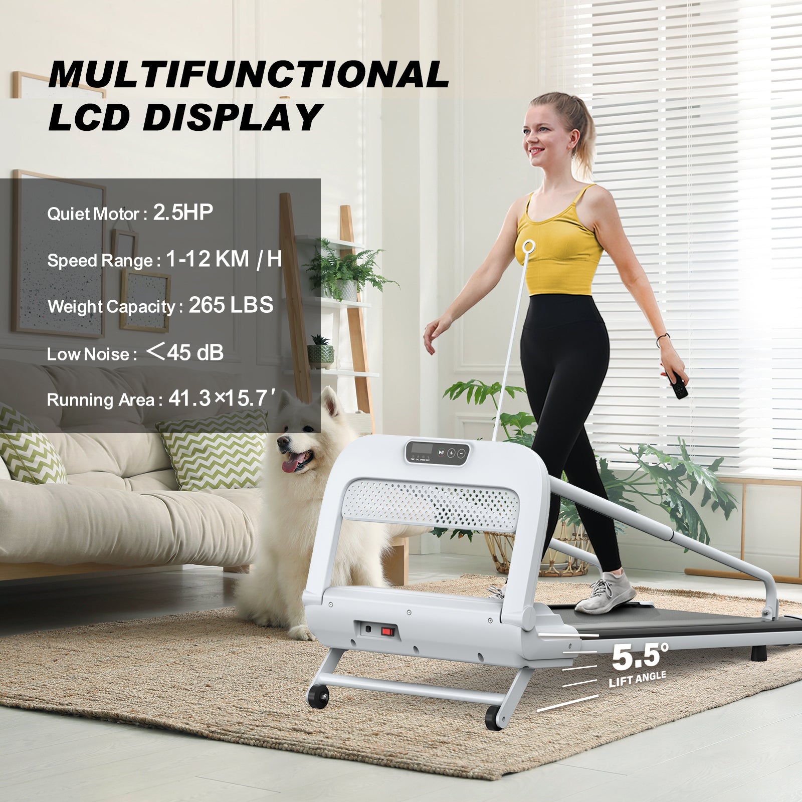 New Quiet Smart Pet Treadmill, Adjustable Speed, Perfect For Small Medium Dogs - 5 - CJ