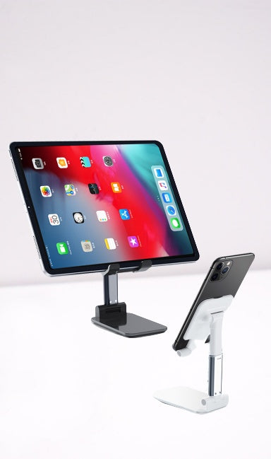 Adjustable Cell Phone Stand Tablet Holder Bracket Mount - 0 - CJ - Black - CJSJSJSJ01418 - Black