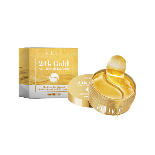 EELHOE 24K Gold Anti - Wrinkle Eye Mask, Moisturizing And Improving Eye Lines Brightening And Moisturizing Eye Skin Eye Care - 5 - CJ