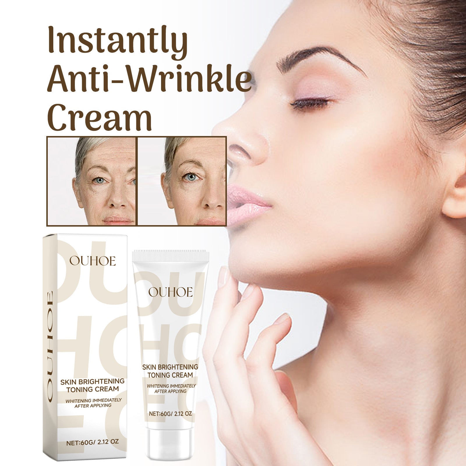 Ouhoe Whitening Cream, Reduces Fine Lines And Spots Melanin, Improves Dullness And Hydrates Moisturizing Cream - 5 - CJ