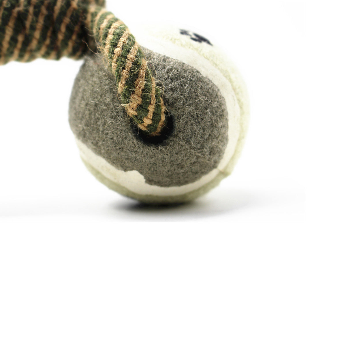 Pet Dumbbell Rope Tennis Ball Chew Toys Teeth Cleaning - 0 - CJ
