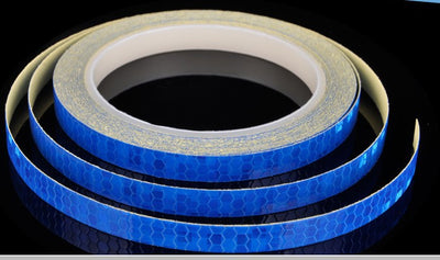 Car and motorcycle bicycle reflective stickers mountain bike luminous stickers dead fly bicycle wheel body sticker - 0 - CJ - blue - CJQCWBQC00044 - blue