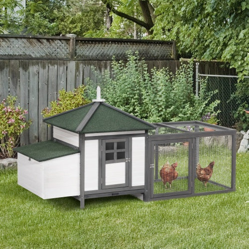 Wooden Chicken Coop With Nesting Boxes - 5 - CJ