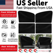 4X Magnetic Car Side Front Rear Window Sun Shade Cover Mesh Shield UV Protection - 5 - cjdropshipping - Default Title - CJQC245622101AZ