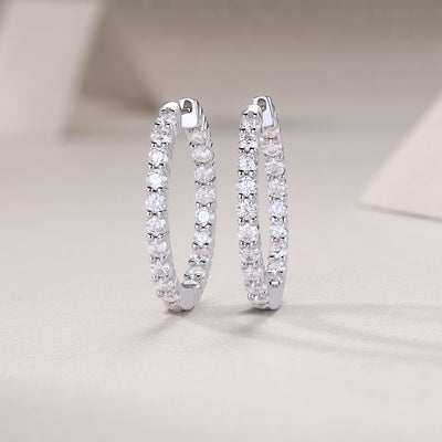 1Merman Luxury Fashion Diamond Earrings Stud Set With Mosan Diamond Silver Ornaments Prohibit TikTok sales - 5 - CJ