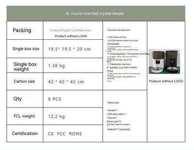 Cat Smart Dog Automatic Pet Feeder - 0 - CJ
