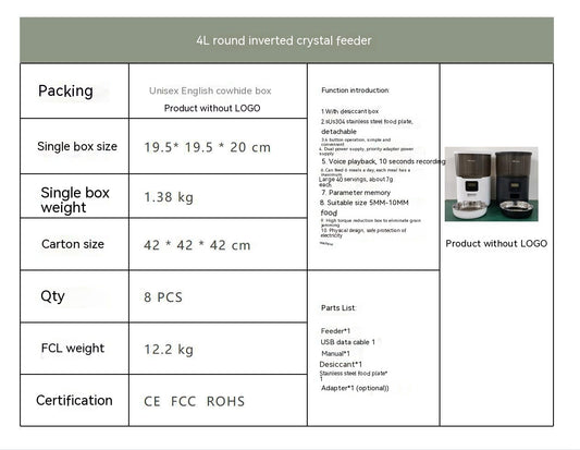 Cat Smart Dog Automatic Pet Feeder - 0 - CJ