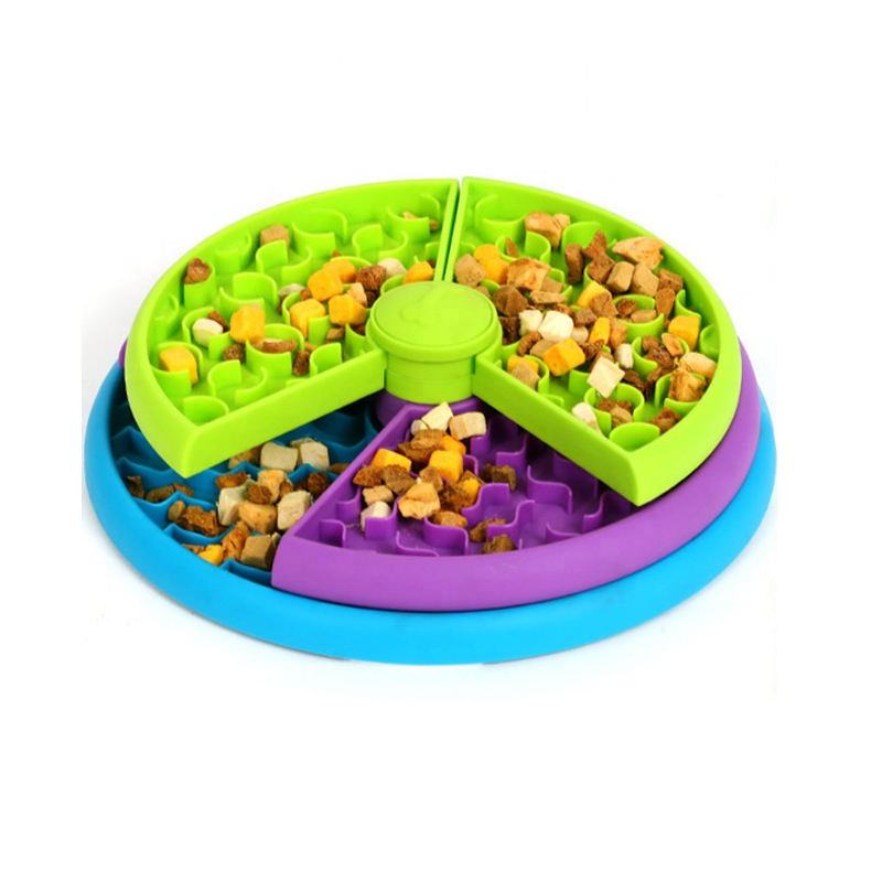Pet Slow Food Bowl Anti Choking Cat Bowl,3in1 Interactive Dog Feeder Puzzle, Lick Mat & Slow Feeder BowlMental Stimulation Toy For Medium & Large Dogs - 5 - CJ