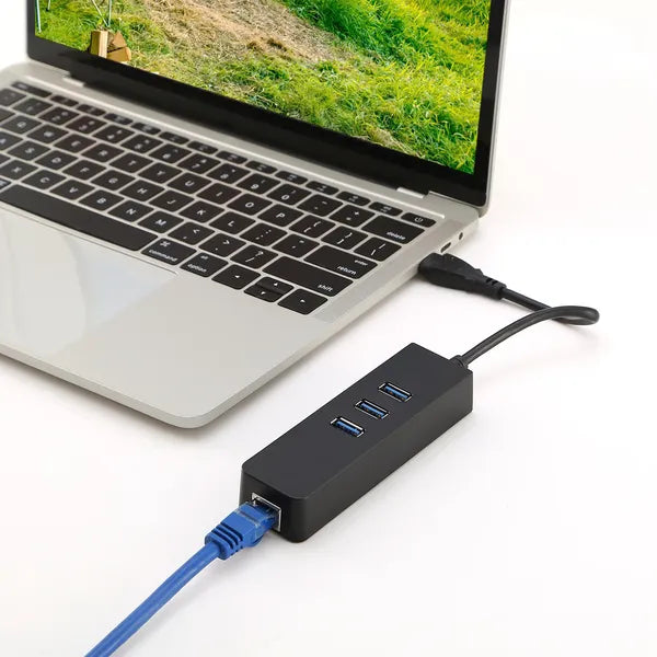 3 Ports USB 3.0 Hub Gigabit Ethernet Adapter 10/100/1000 Mbps Converter LAN RJ45 Wired USB Network Adapter - 5 - CJ