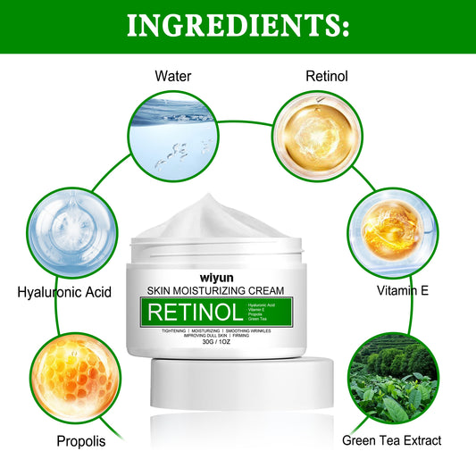 WIYUN Retinol Skin Moisturizing Cream, Moisturizing Care Tender And Delicate Moisturizing And Repairing Dull And Brightening Skin Cream - 5 - CJ
