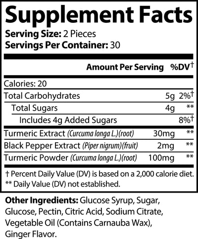 TURMERIC GUMMIES POWERFUL ANTI INFLAMATORY AND JOINT SUPPORT - 5 - CJ