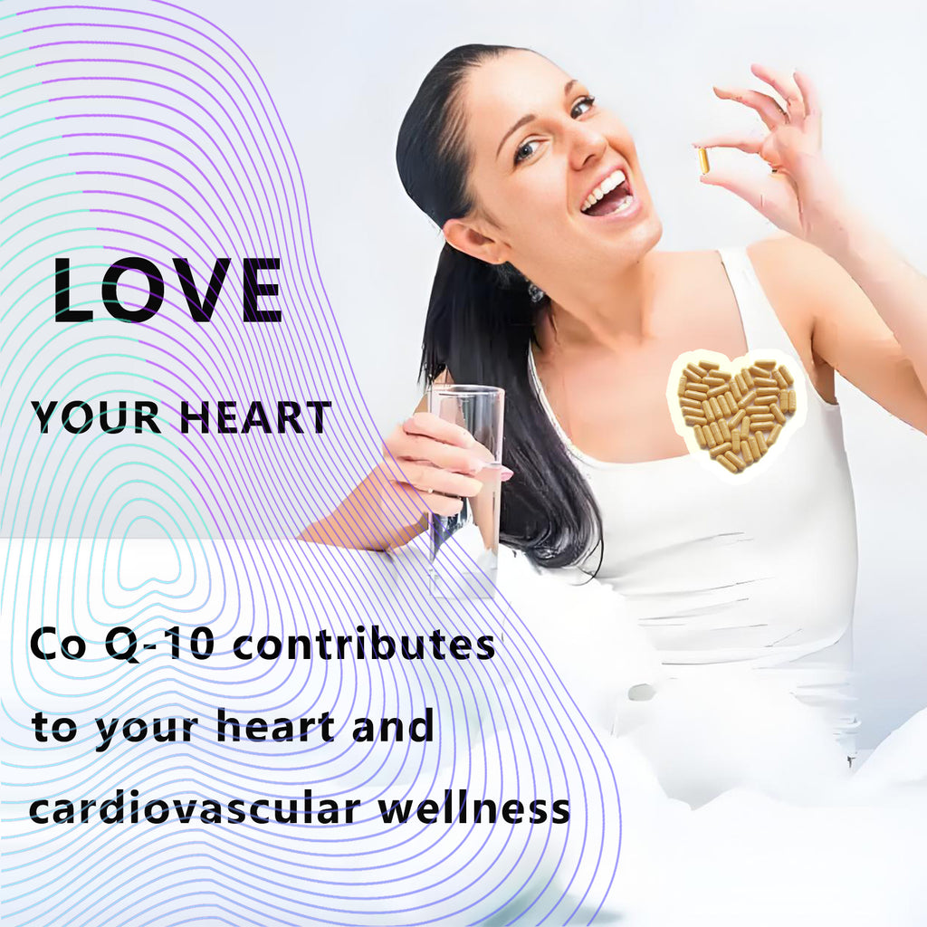 CoQ10 For Women Female Q10 Antioxidants Detox Menopause Immuse 200mg 30 Veg Non-GMO And Gluten Free Immune Supplement