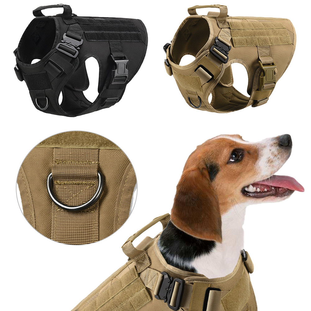 Military Tactical Dog Harness German Shepherd Adjustable Pet Dog Back - 0 - CJ