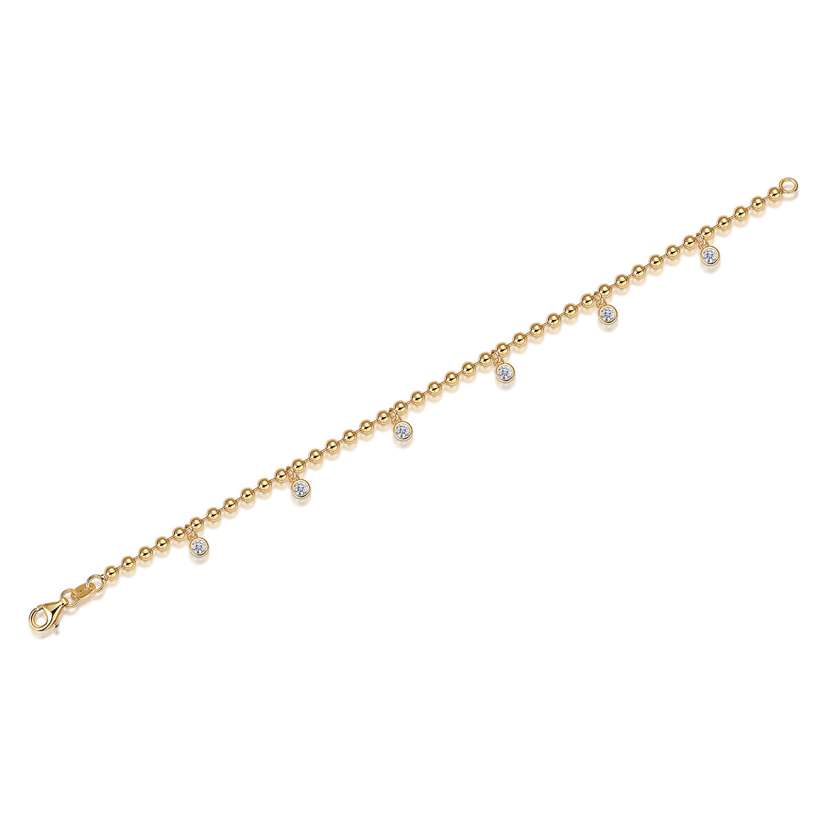1Luxury Fashion Mossan Diamond S925 Silver Bracelet Comparable To Natural Diamonds Prohibit TikTok sales - 5 - CJ