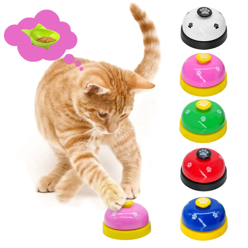 Dog Training Bell, Dog Puppy Pet Potty Training Bells, Dog Cat Door Bell Tell Bell With Non - Skid Rubber Base - 5 - CJ