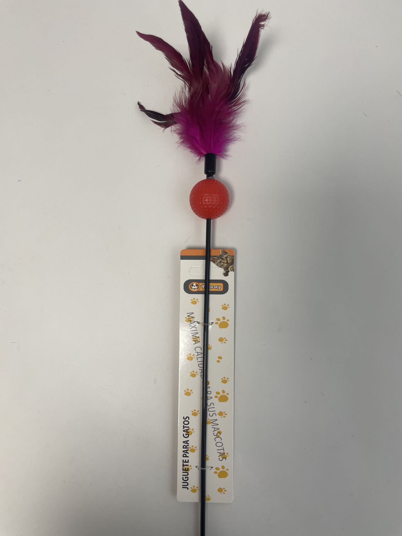 Color-changing Feather And Toy Ball Cat Teaser