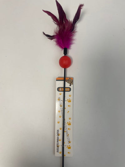 Color - changing Feather And Toy Ball Cat Teaser - 5 - CJ