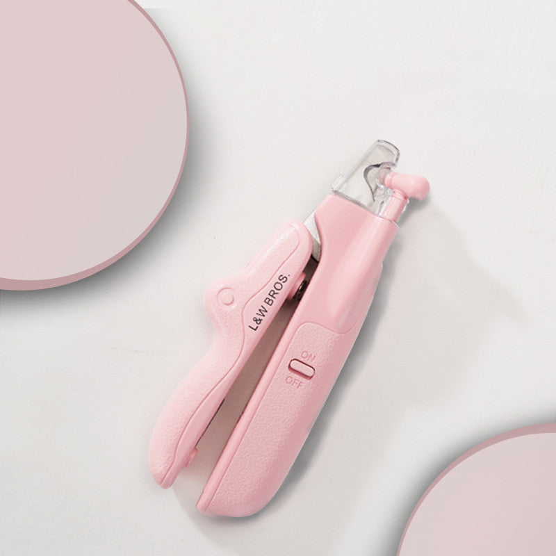 Pet Nail Clippers With LED Light Dogs Cat Nail Scissors Professional Trimmer Tool Care Grooming Supplies - 0 - CJ - Pink - BM990221 - CJMY149512102BY