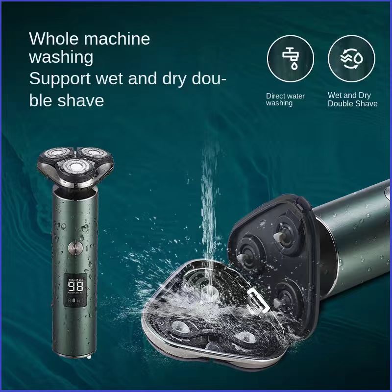 Men's Electric Shaver Triple Head Razor Travel Portable Washable - 5 - CJ