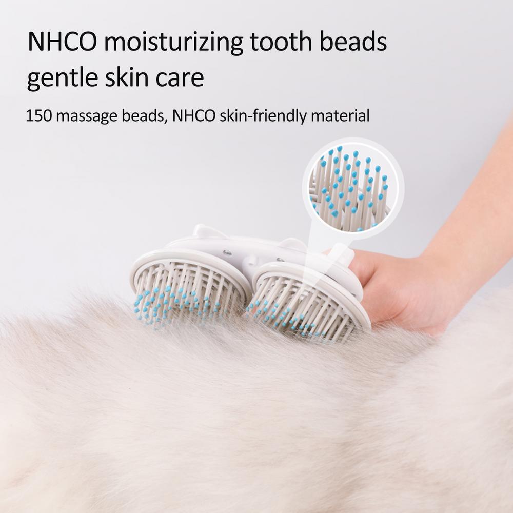 Pet Cat Brush Dog Slicker Brush Double - headed Negative Ion One - button Self Cleaning Dog Cat Hair Removal Pets Products - 0 - CJ