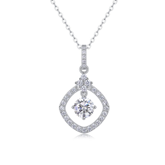 1Starlight Heart - to - Heart - A Fashionable And Luxurious Diamond Jewelry Pendant Set With 1 - carat Moissan Diamond S925 Sterling Silver And Platinum Plating Prohibit TikTok sales - 5 - CJ