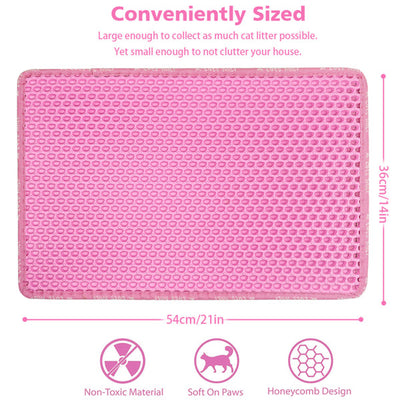 Double Layer Rice Shaped Cat Litter Pad - 5 - CJ