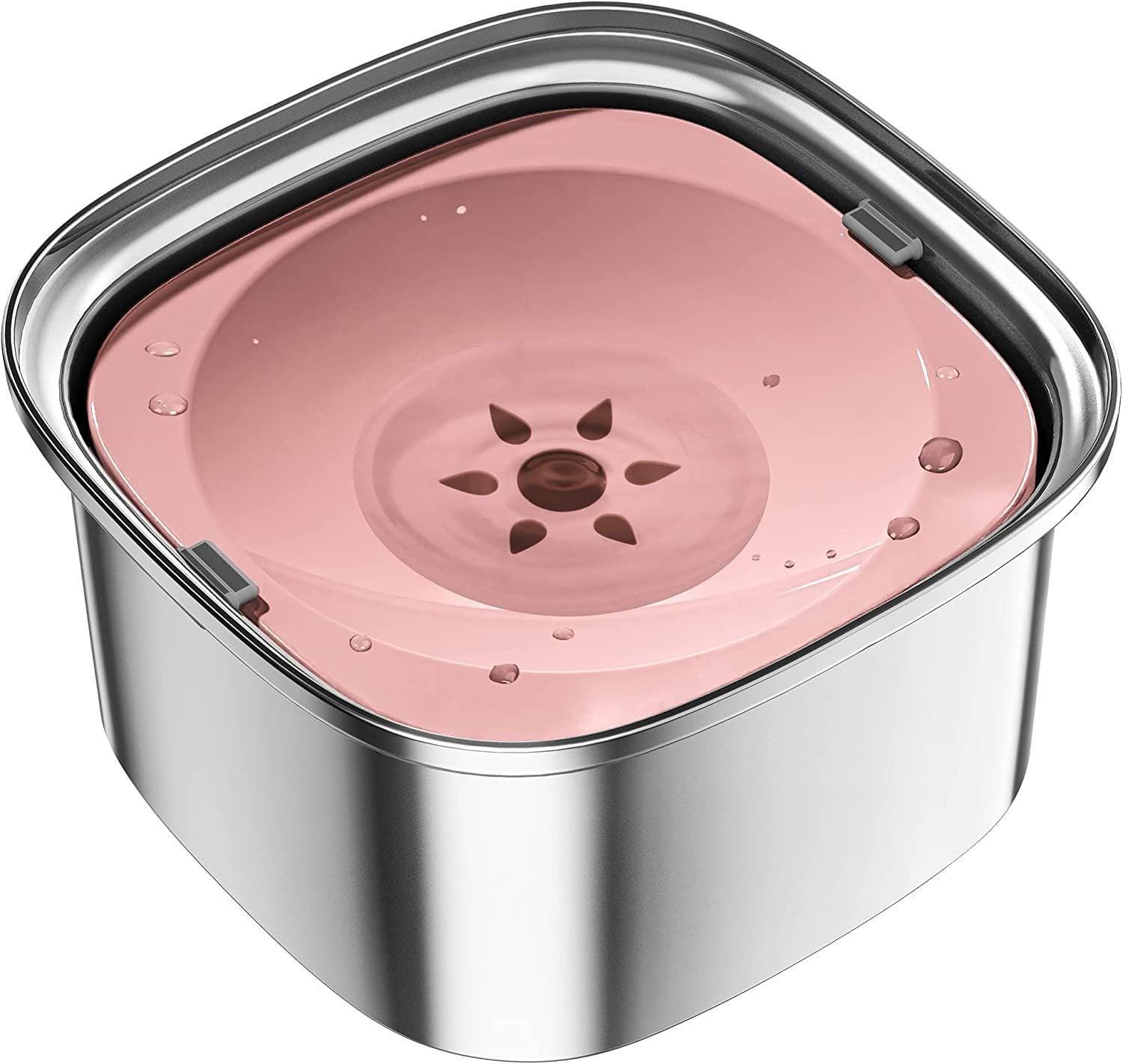 Pet Stainless Steel Water Bowl Large Capacity Floating - 0 - CJ