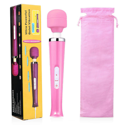20 Speed Magic Massager Wand Full Body Pain Powerful Waterproof 10 Vibration Mode Massage Vibration UK Plug - 5 - CJ