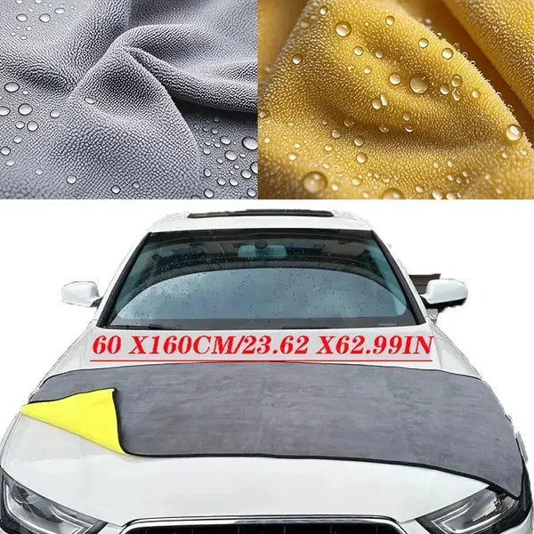 Thickened Coral Velvet Microfiber Car Wash Towel - Instant Absorption & Quick - Dry, Scratch - Free For All Cars, High - Quality Non - Woven Fabric, Reinforced Seams, Multi - Surface Use For Home & Auto Care, M - 5 - CJ