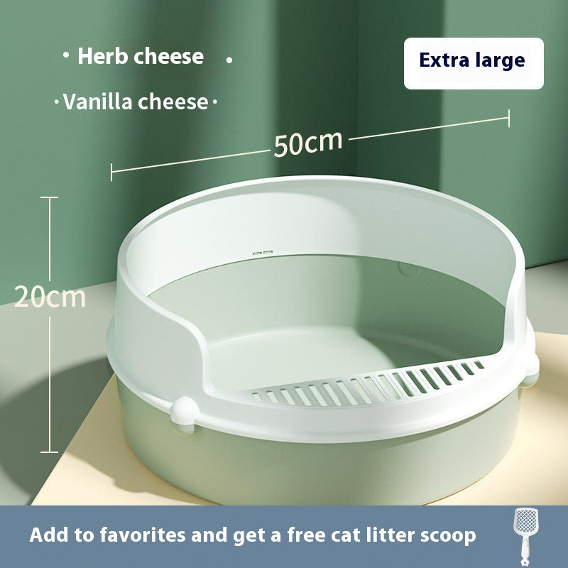 Anti - splash Semi Closed Litter Box - 0 - CJ