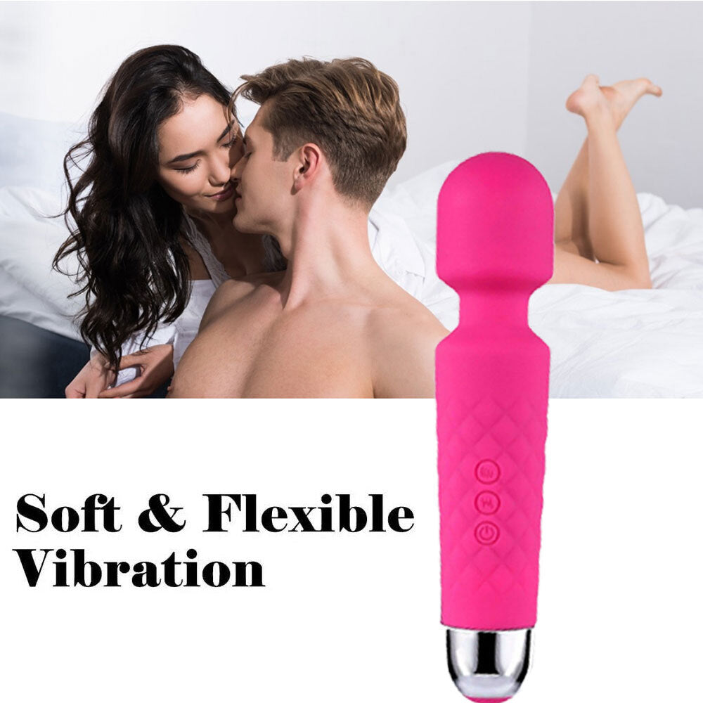 Magic Massage Wand Muscle Relaxation Massager 20 Speed Vibrating Full Body Therapy Motor - 5 - CJ