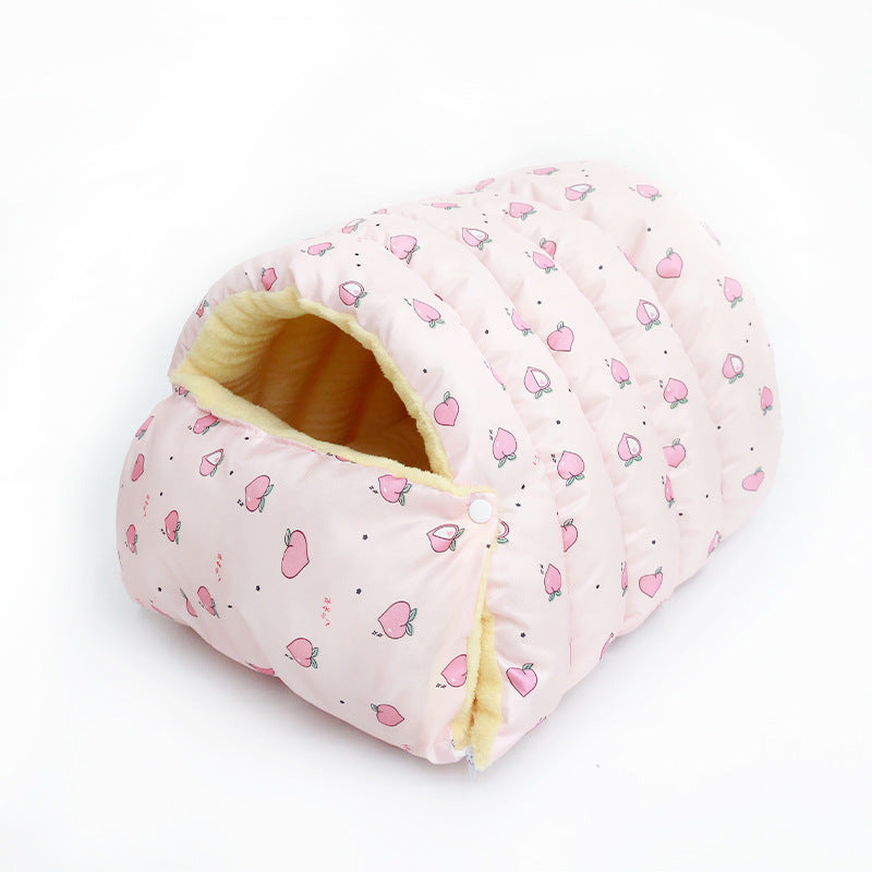 Four Seasons Universal Removable Washable House Closed Cat Kennel Enclosed Cat Nest Sleeping Bag With Plus Space - 0 - CJ