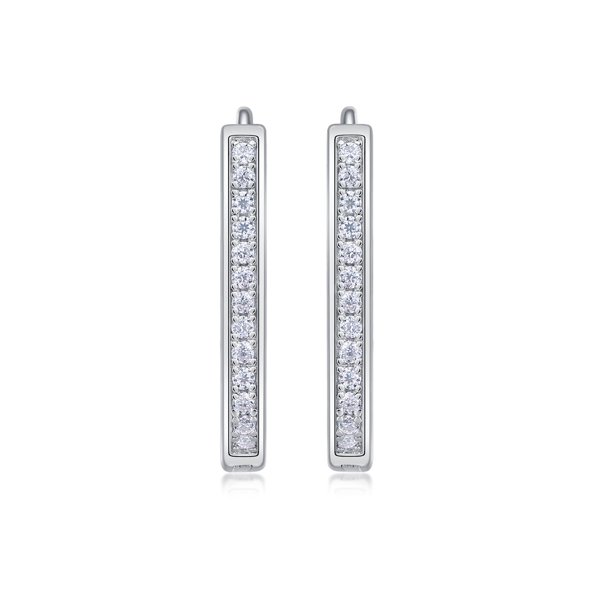 1Reincarnation - Fashionable And Luxurious Diamond Jewelry With Moissanite S925 Sterling Silver And Platinum-plated Stud Earrings Prohibit TikTok sales