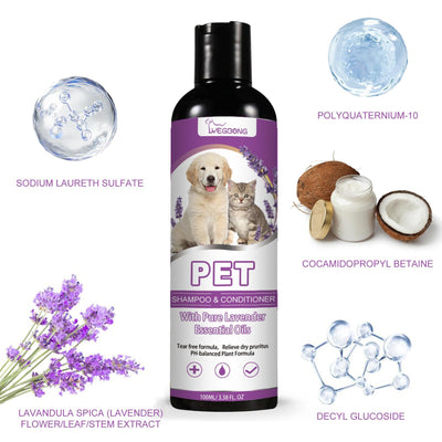 Yegebang Pet Shampoo And Shower Gel Relieves Itchy Skin And Leaves Hair Smooth And Untangled - 5 - CJ