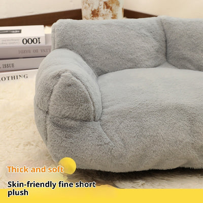 Large Pet Sofa Rabbit Plush Pet Bed - 0 - CJ
