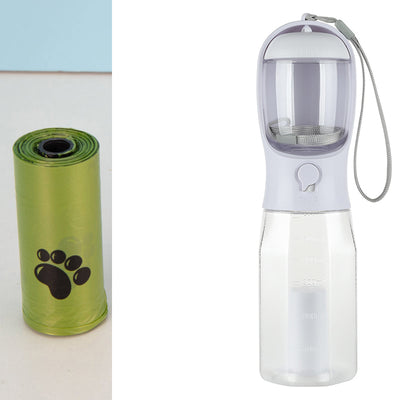 Portable Cat Dog Water Bottle Food Feeder Drinker Poop Dispenser 3 In 1 Leak - proof Multifunctional Dog Water Bottle Pet Products - 0 - CJ