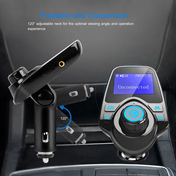 Car Wireless FM Transmitter MP3 Player Hand - Free Call USB Charger AUX Input - 5 - CJ