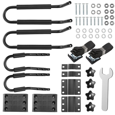 Universal Kayak Roof Rack J Bar, 1 Pairs - Bar Rack HD Kayak Carrier Canoe Boat Surf Ski Roof Top Mount Car SUV Crossbar - 5 - CJ