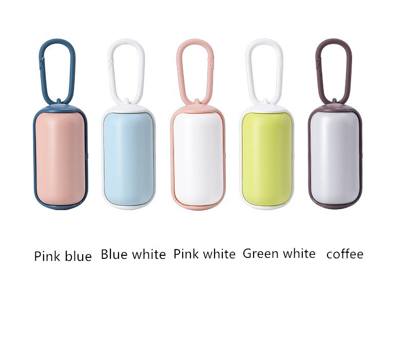 Portable Cats Dogs Garbage Bag Holder Pet Poop Bags Carrier Dispenser - 0 - CJ - White pink - CJJJCWGY03039 - White pink