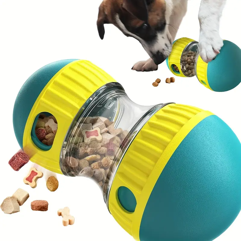Adjustable Treat Dispenser Toy For Dogs - Interactive IQ Stimulator Slow Feeder For Boredom - Free Fun Puppy Toy Adjustable Food Dispensing Treat Dispenser Dogs Puzzles Feeder - 5 - CJ