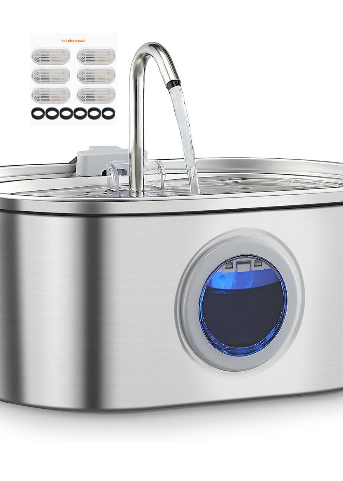 Water Feeder Stainless Steel Pet Water Dispenser - 0 - CJ