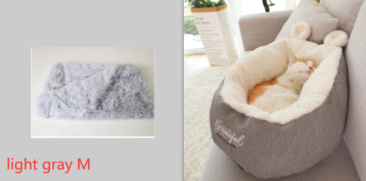 Pet Dog Bed Warming Soft Sleeping Bag Cushion Puppy Kennel - 0 - CJ