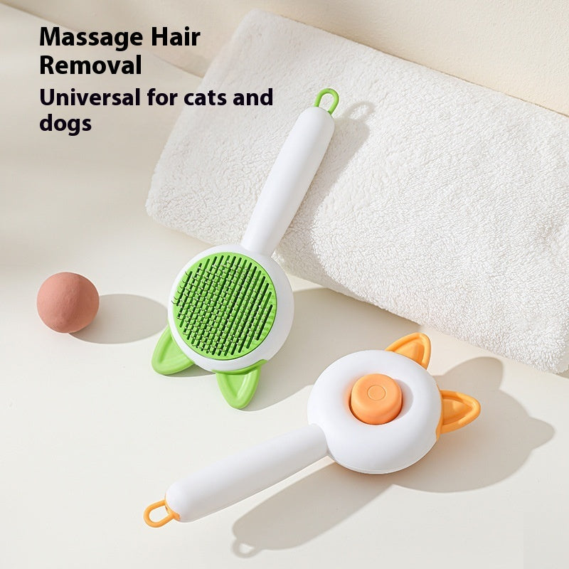 Pet Dog Brush Cat Comb Self Cleaning Pet Hair Remover Brush For Dogs Cats Grooming Tools Pets Dematting Comb Dogs Accessories Pet Products - 0 - CJ