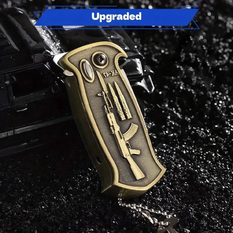 1pc 3 - in - 1 Lighter, Butane Lighter, Bottle Opener Lighter, Outdoor Emergency Lighter, Tactical Design Engraved Lighter, Portable Lighter For Camping, Hiking, Survival, Perfect Gift For Father, Husband - 5 - CJ