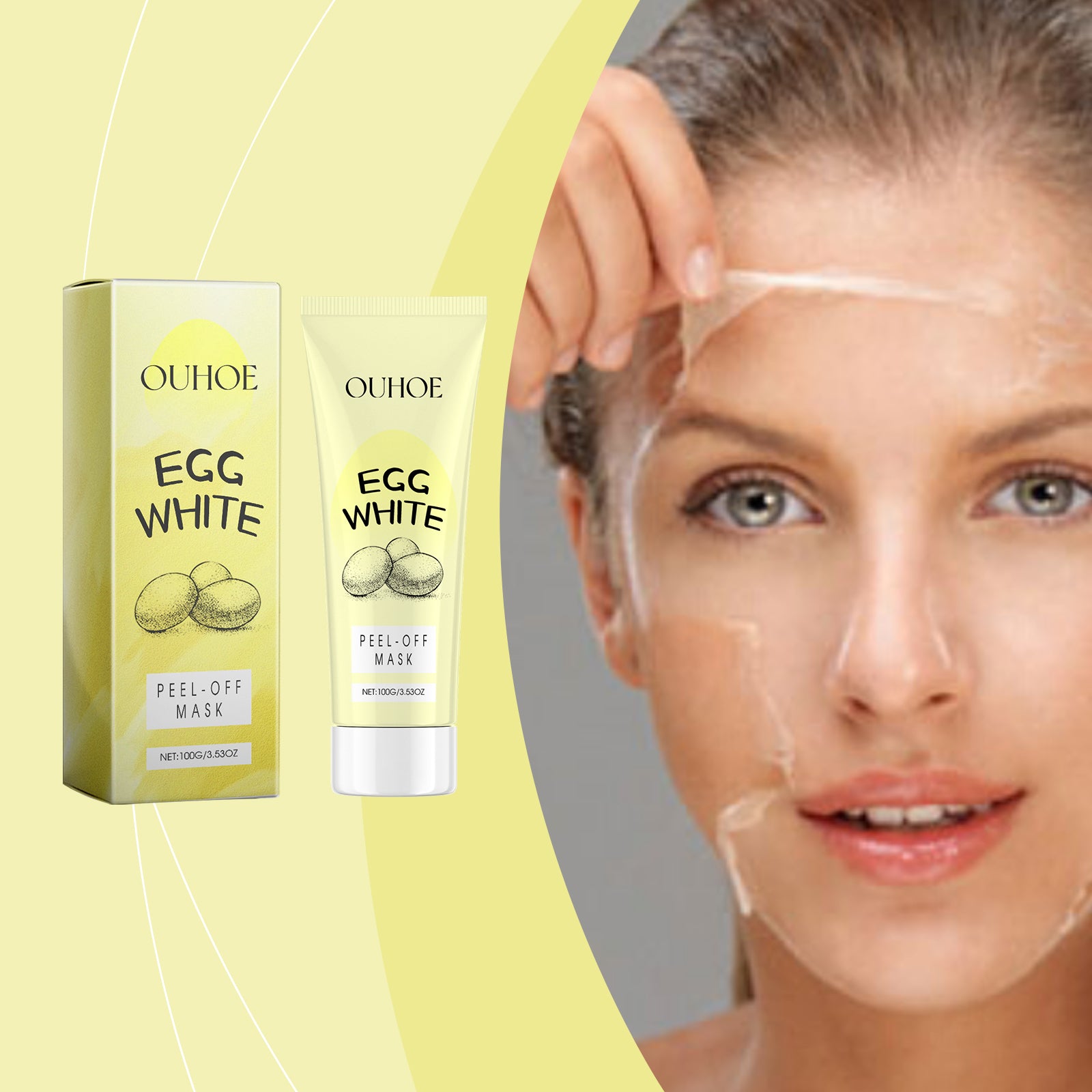 OUHOE Exfoliating Peel Mask Facial Cleansing Blackhead Gentle Non - Tight Moisturizing Peel Mask - 5 - CJ