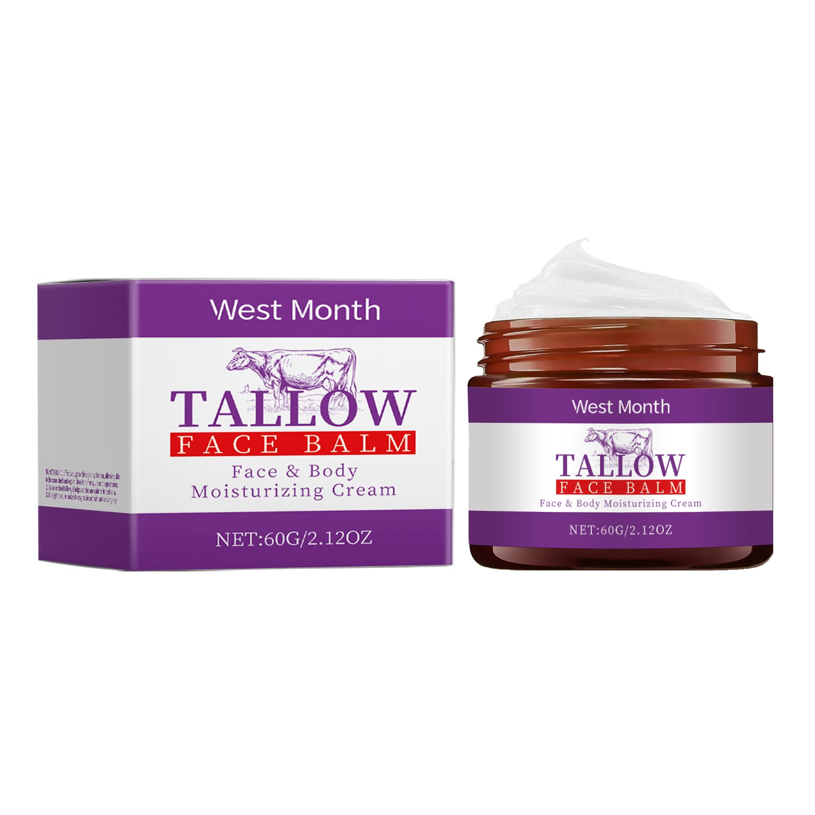 West&Month Butter Moisturizing Face Cream To Repair Dry And Moisturizing Skin Apply Tallow Cream To Face - 5 - CJ